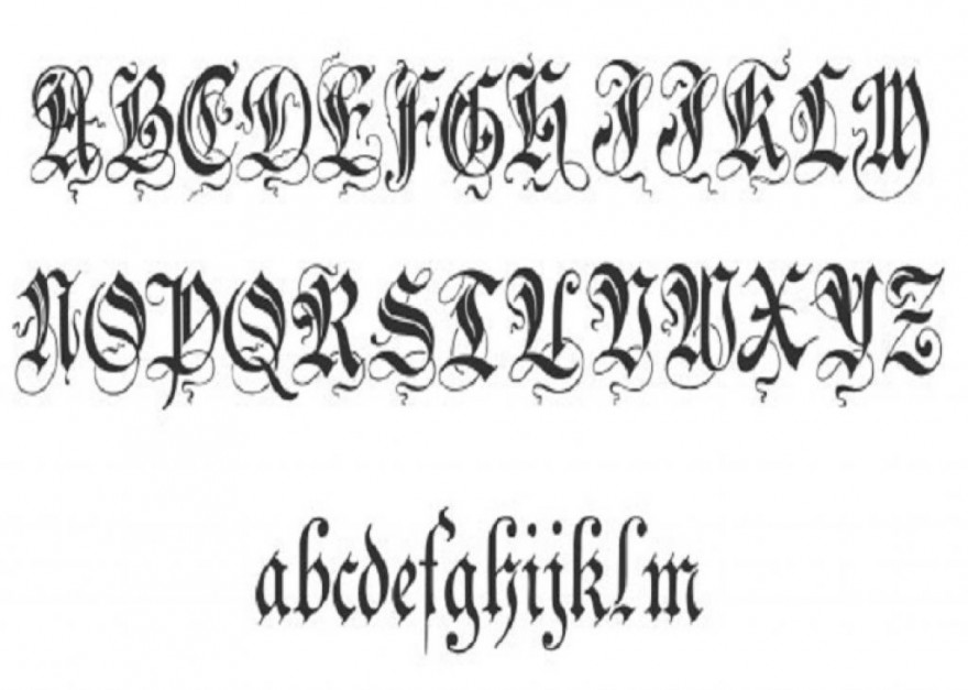 tattoo lettering fonts